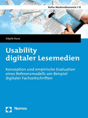 cover image of Usability digitaler Lesemedien